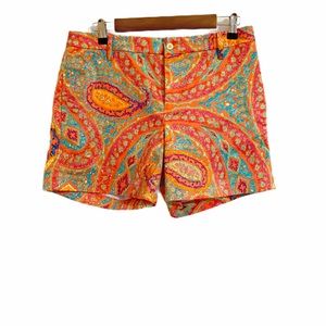 LAUREN BY RALPH LAUREN PAISLEY SHORTS SIZE 8